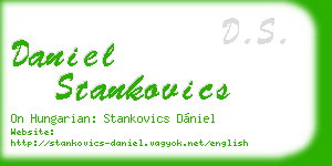 daniel stankovics business card